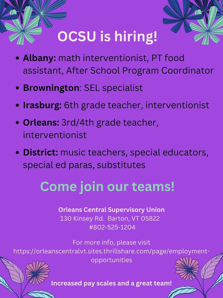 OCSU hiring